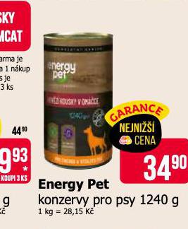 ENERGY PET KONZERVY PRO PSY