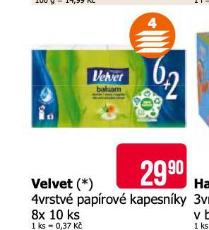 VELVET PAPROV KAPESNKY