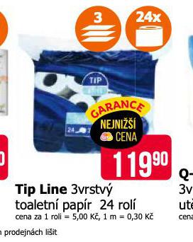 TIP LINE TOALETN PAPR