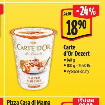 CARTE D'OR SMETANOV DEZERT