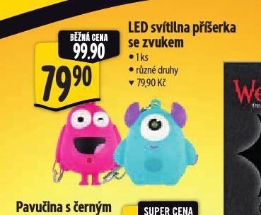 LED SVÍTILNA PŘÍŠERKA SE ZVUKEM