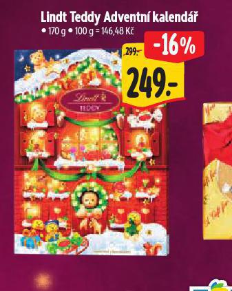 LINDT TEDDY ADVENTN KALEND