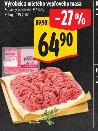 VROBEK Z MLETHO VEPOVHO MASA