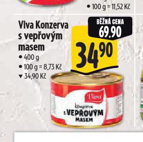 VIVA KONZERVA S VEPOVM MASEM