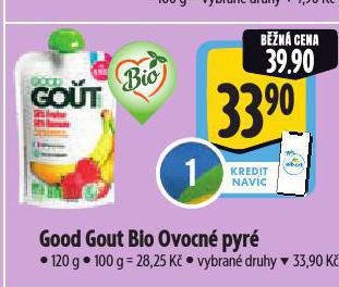GOOD GOUT BIO OVOCNÉ PYRÉ