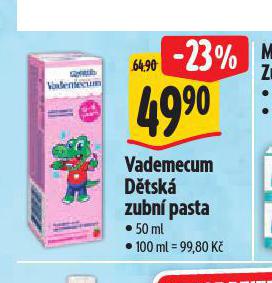 VADEMECUM ZUBN PASTA
