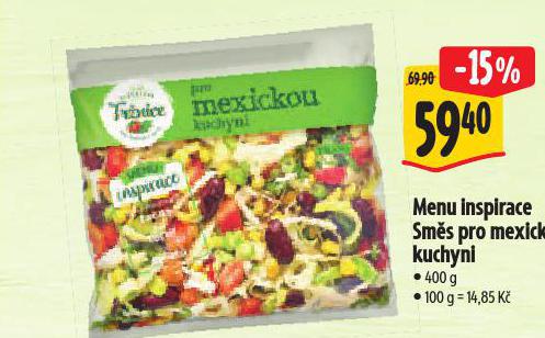 MENU INSPIRACE SMS PRO MEXICKOU KUCHYNI