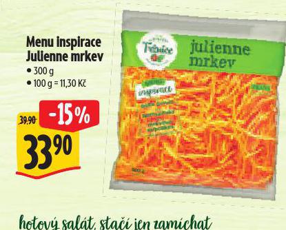 MENU INSPIRACE JULIENNE MRKEV