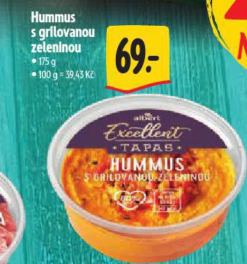 HUMMUS S GRILOVANOU ZELENINOU