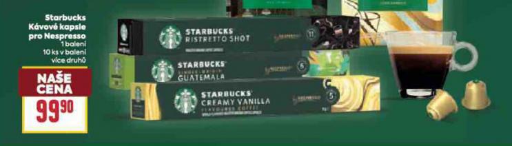 STARBUCKS KVOV KAPSLE PRO NESPRESSO