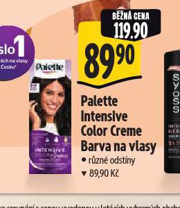 PALETTE BARVA NA VLASY