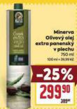 MINERVA OLIVOV OLEJ EXTRA PANENSK V PLECHU