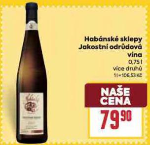 HABNSK SKLEPY JAKOSTN ODRDOV VNA