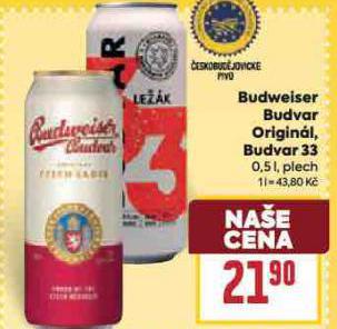 BUDWEISER BUDVAR 33