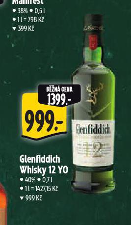 GLENFIDDICH WHISKY 12 YO