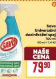 SAVO UNIVERZLN DEZINFEKN SPREJ