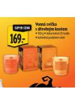 VONNÁ SVÍČKA S DŘEVĚNÝM KNOTEM