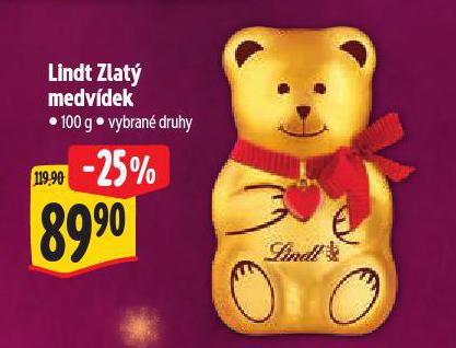 LINDT ZLAT MEDVDEK