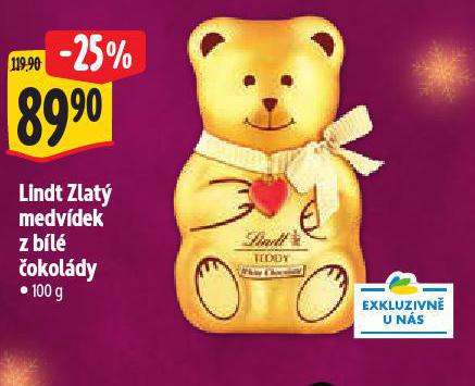 LINDT ZLAT MEDVDEK Z BL OKOLDY
