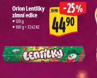 ORION LENTILKY ZIMN EDICE