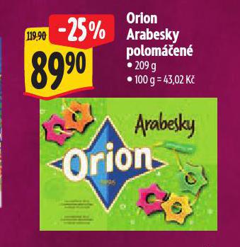 ORION ARABESKY POLOMÁČENÉ