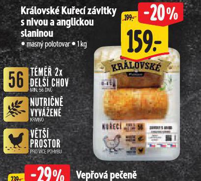 KRLOVSK KUEC ZVITKY S NIVOU A ANGLICKOU SLANINOU