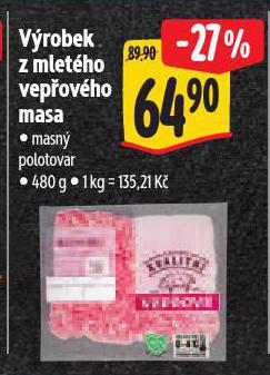 VROBEK Z MLETHO VEPOVHO MASA