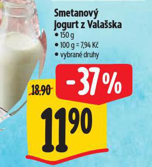 SMETANOVÝ JOGURT Z VALAŠSKA