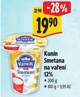 KUNÍN SMETANA NA VAŘENÍ 12%