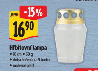 HŘBITOVNÍ LAMPA
