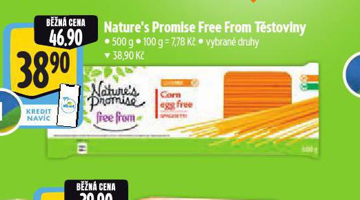 NATURE´S PROMISE FREE FORM TĚSTOVINY