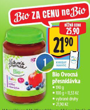 BIO OVOCNÁ PŘESNÍDÁVKA