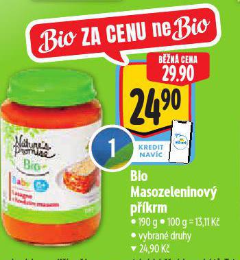 BIO MASOZELENINOVÝ PŘÍKRM