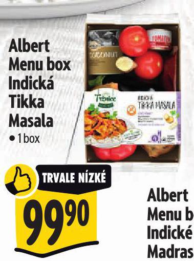 ALBERT MENU BOX INDICKÁ TIKKA MASALA