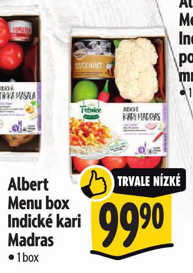 ALBERT MENU BOX INDICKÉ KARI MADRAS