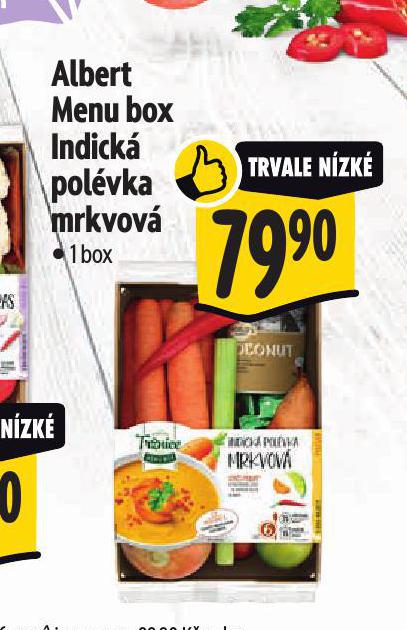 ALBERT MENU BOX INDICKÁ POLÉVKA MRKVOVÁ