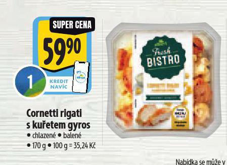 CORNETTI RIGATI S KUŘETEM GYROS