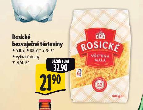 ROSICKÉ BEZVAJEČNÉ TĚSTOVINY
