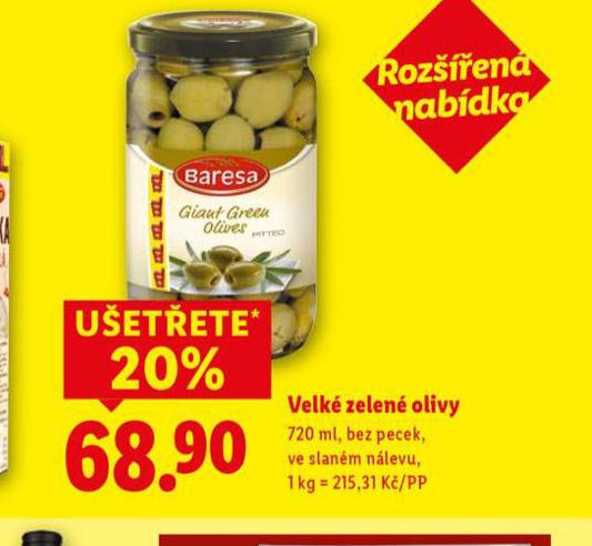 VELK ZELE OLIVY