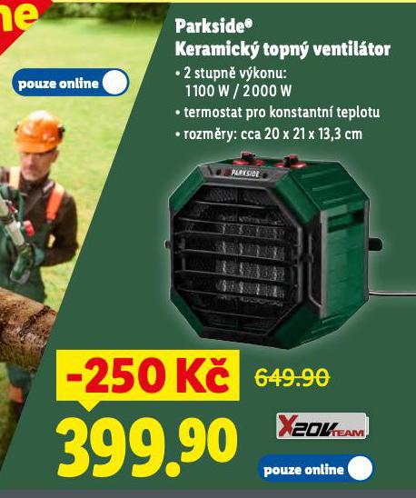 PARKSIDE KERAMICK TOPN VENTILTOR