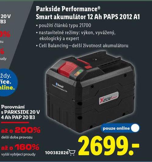 PARKSIDE PERFORMANCE SMART AKUMULTOR