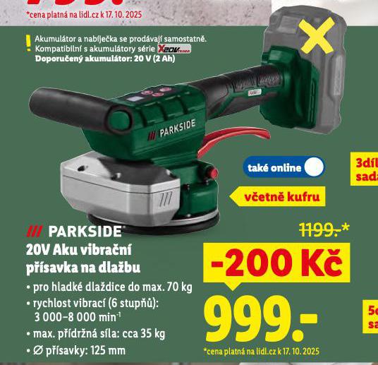 PARKSIDE AKU VIBRAN PSAVKA NA DLABU