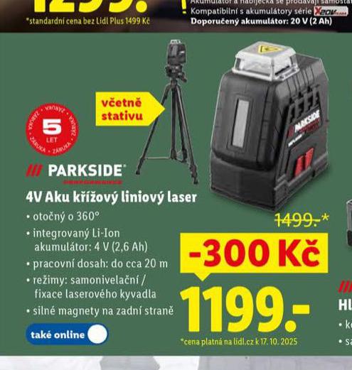 PARKSIDE AKU K͎OV LINIOV LASER