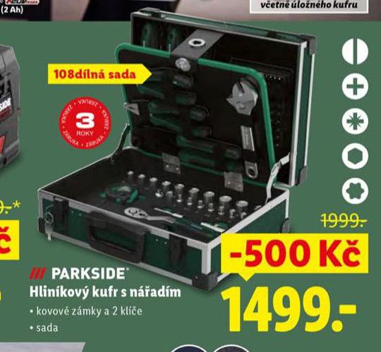 PARKSIDE HLINKOV KUFR S NADM