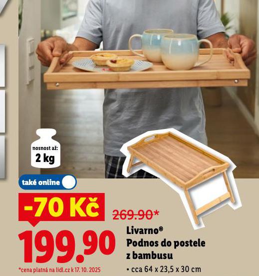 LIVARNO PODNOS DO POSTELE Z BAMBUSU