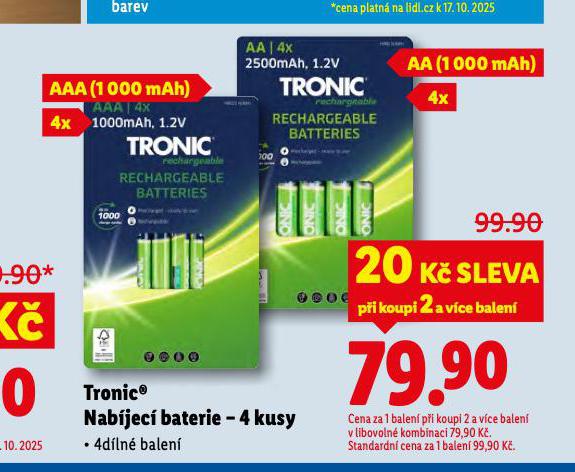 TRONIC NABJEC BATERIE