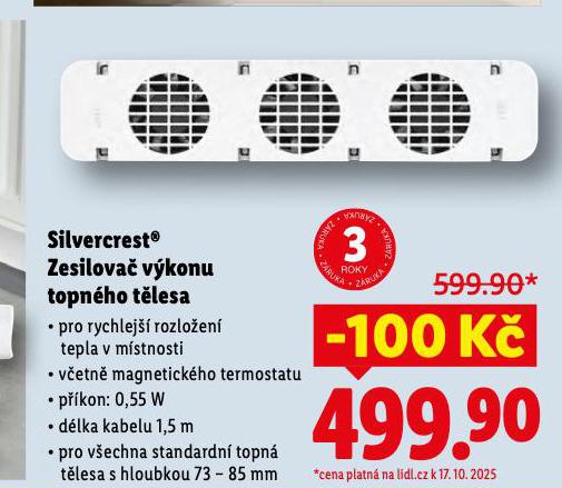 SILVERCREST ZESILOVA VKONU TOPNHO TLESA