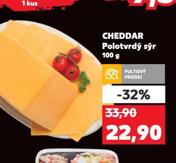 CHEDDAR POLOTVRDÝ SÝR