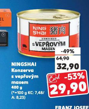 NINGSHAI KONZERVA S VEPŘOVÝM MASEM