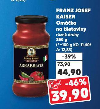FRANZ JOSEF KAISER OMÁČKA NA TĚSTOVINY